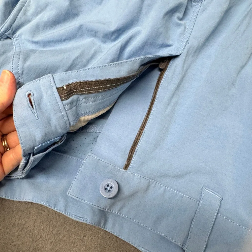 Huk Fishing Shorts Mens Medium (32x10) Next Level Light Blue Athletic Coastal